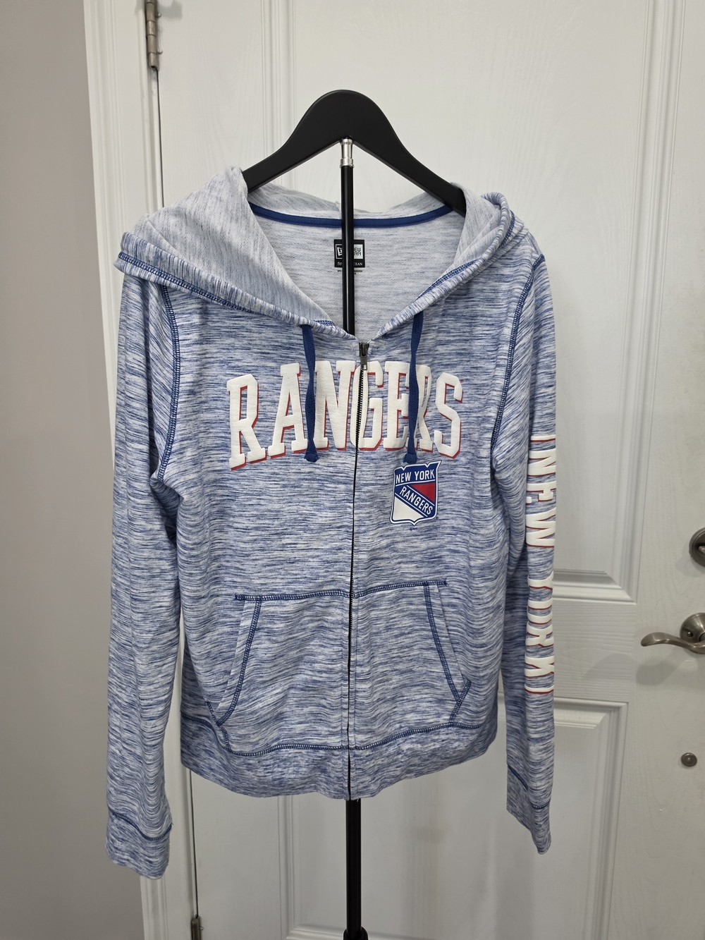 New York Rangers Blue Zip-Up Hoodie